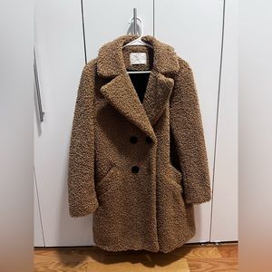Zara teddy long coat